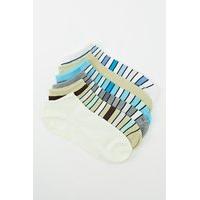 6 Pairs Pack Of Striped Print Socks