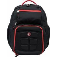 6 Pack Fitness Expedition Backpack 6 Pack Bag 3 Meal - Small Black/Red