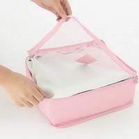 6 sets Luggage Organizer / Packing Organizer Toiletry Bag for Travel StorageOrange Green Blue Blushing Pink