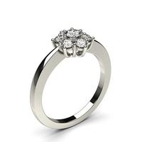 6 Prong Setting Plain Seven Stone Ring