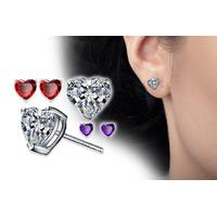 £6 instead of £25 (from Styled By) for three pairs of heart earrings - save 76%
