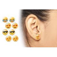 £6 instead of £39 for a set of four emoji earrings from Solo Act Ltd - save 85%