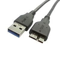 60cm USB 3.0 A Male to Micro B Male Data Chargerr Cable for Galaxy Note3 N9000 N900 Black