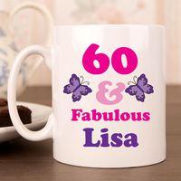 60 And Fab Birthday Mug For Her