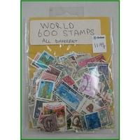 600 World stamps - all different