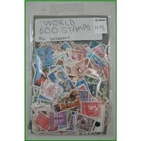 600 World stamps - all different