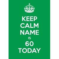 60th green birthday card