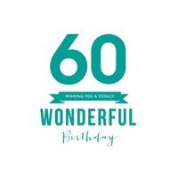 60 Wonderful |Birthday Card |DO1022