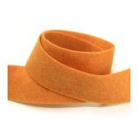 60mm merino wool felt ribbon tape binding teddy brown