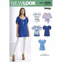 6025 - New Look Ladies\' Tunic Or Tops A (8-18) 381985