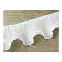 60mm steering wheel sailing pleat couture bridal trimming white