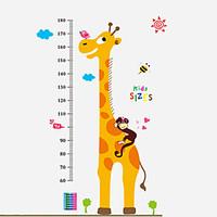 60-180Cm Cartoon Giraffe Animals Wall Stickers Environmental Kindergarten Kids Bedroom Wall Decals