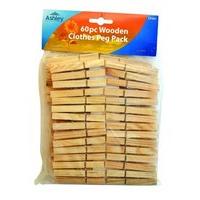 60 Wooden Clothes Pegs, Perfect For The Washing Line