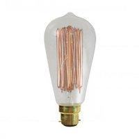 60w Squirrel Cage Bulb Clear BC