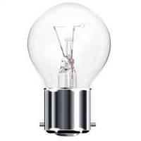 60w bc b22 golf ball shaped light bulb clear