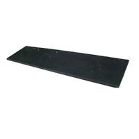 60 Inch x 20 Inch Flat Black Granite Hearth