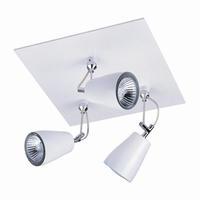 6005 polar white halogen triple spotlight ceiling fitting