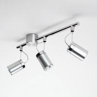 6009 Montana Aluminium Halogen Triple Spotlight Fitting