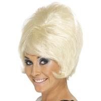 60s beehive wig blonde