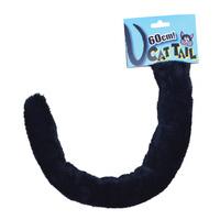 60cm black halloween cat tail