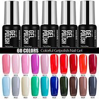 60 Colors Modelones Beauty Nail Art Gel Polish Glitter UV Lacquer Soak off 7ml
