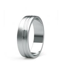 600mm flat profile mens plain wedding band