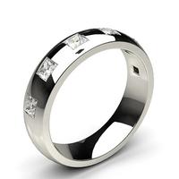 6.00mm Studded Low Dome Comfort Fit Mens Wedding Band