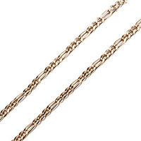 60cm, 3mm, 18K Gold Plated Figaro Chain Men\'s Chain Necklace Uneasy Fade