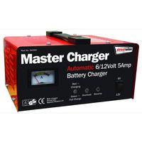 6/12v 5 Amp Metal Cased Battery Charger