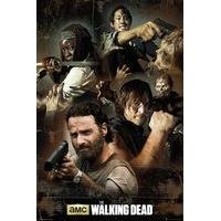 61cm x 915cm the walking dead collage poster