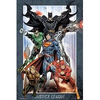 61cm x 91.5cm Dc Comic Justice League Group Poster