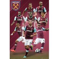 61cm x 91.5cm 2016/2017 West Ham Players Poster.