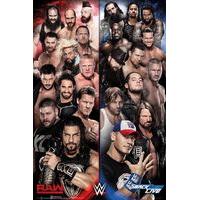 61cm x 91.5cm Wwe Raw V Smackdown Poster.
