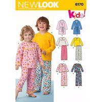 6170 - New Look Toddlers\' And Child\'s Pajamas A (1/2-8) 382018