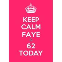 62nd pink sixty second birthday card