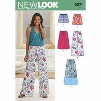 6271 - New Look Ladies\' Skirt In Three Lengths And Trousers Or Shorts A (10-22) 382066