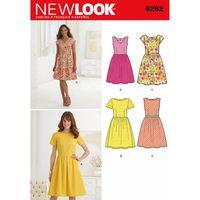 6262 new look ladies dress with neckline variations a 10 22 382060
