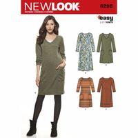 6298 - New Look Ladies\' Knit Dress With Neckline & Length Variations A (10-22) 382088