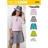 6241 - New Look Girls\' Skirts And Knit Tops A (8-16) 382050