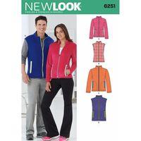 6251 new look ladies and mens jacket or vest a 8 xl 382056