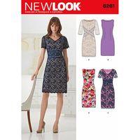 6261 new look ladies dresses with neck line variations a 8 18 382059