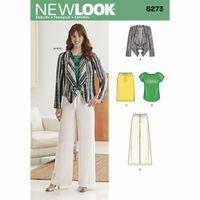 6273 - New Look Ladies\' Jacket, Top, Trousers And Skirt A (10-22) 382067