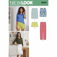 6290 new look ladies shorts skirt in two lengths and slim trousers a 4 ...