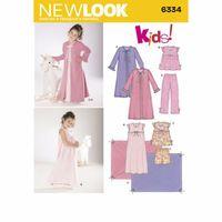 6334 - New Look Child Sleepwear A (3-8) 382112
