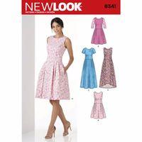 6341 new look ladies dress in three lengths a 6 18 382117