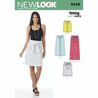 6348 new look ladies easy knit skirts a 10 22 382124