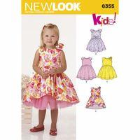 6355 - New Look Toddlers\' Dress With Length Variations A (1/2-4) 382129