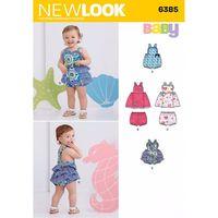 6385 - New Look Babies\' Dress, Romper And Panties A (NB-L) 382148