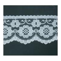 63mm Flat Nylon Lace Trimming Cream