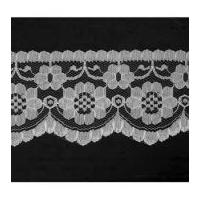 63mm Flat Nylon Lace Trimming White